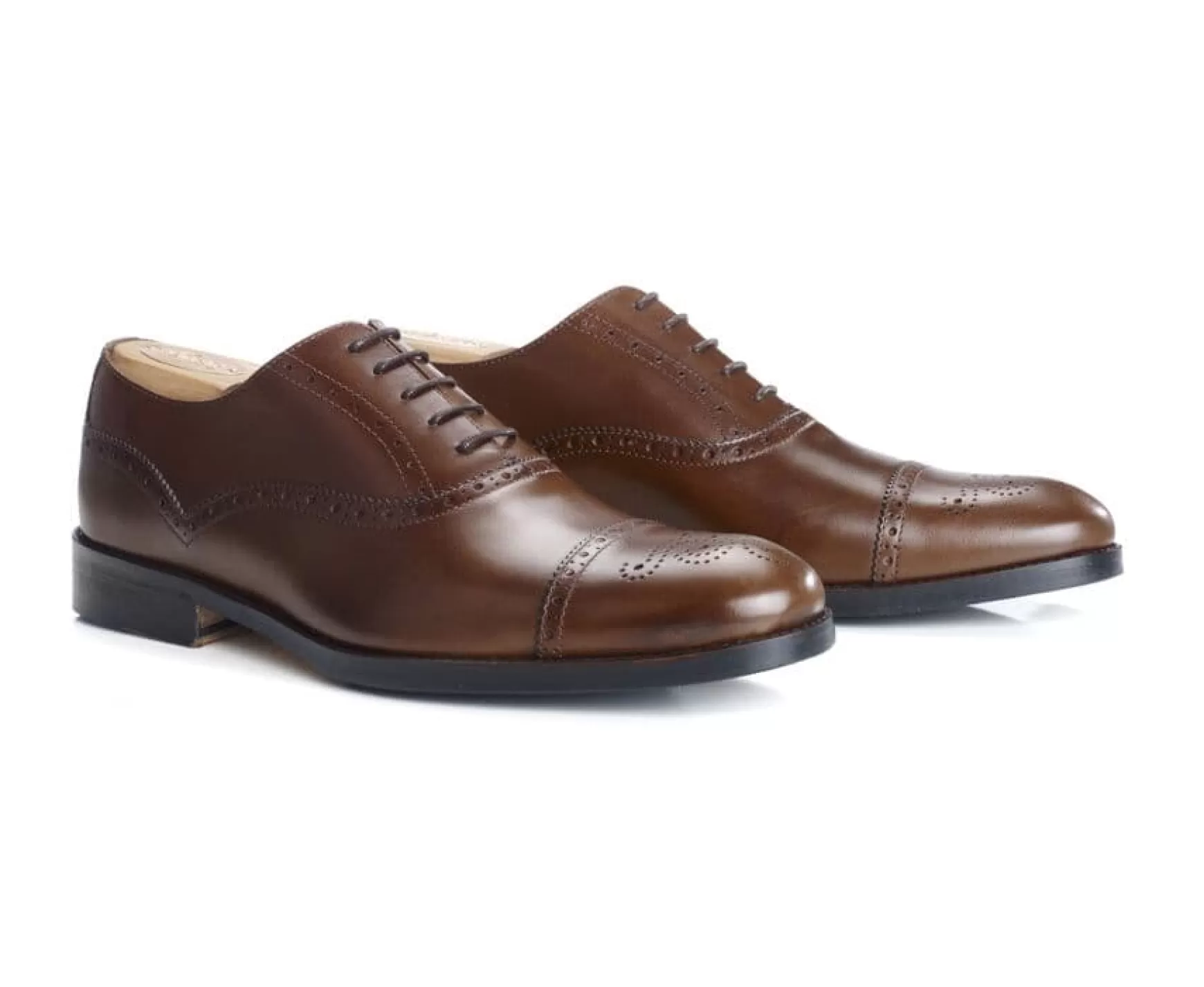 Bexley Oxford Shoes | Oxford Shoes - Rubber Pad Hilcott Patin Patina Chestnut