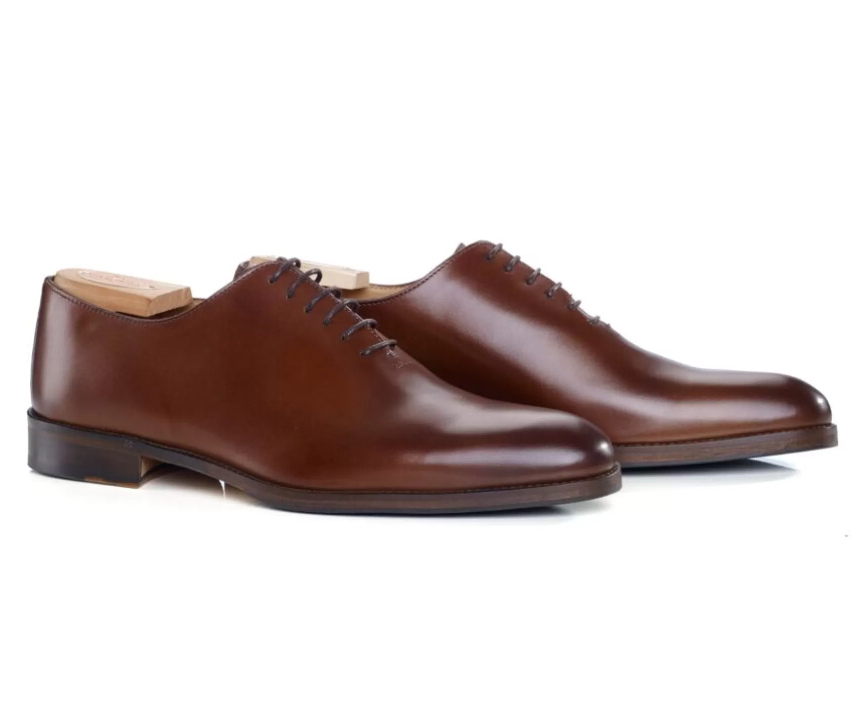 Bexley Oxford Shoes | Oxford Shoes - Rubber Pad Peter Patin Patina Chestnut