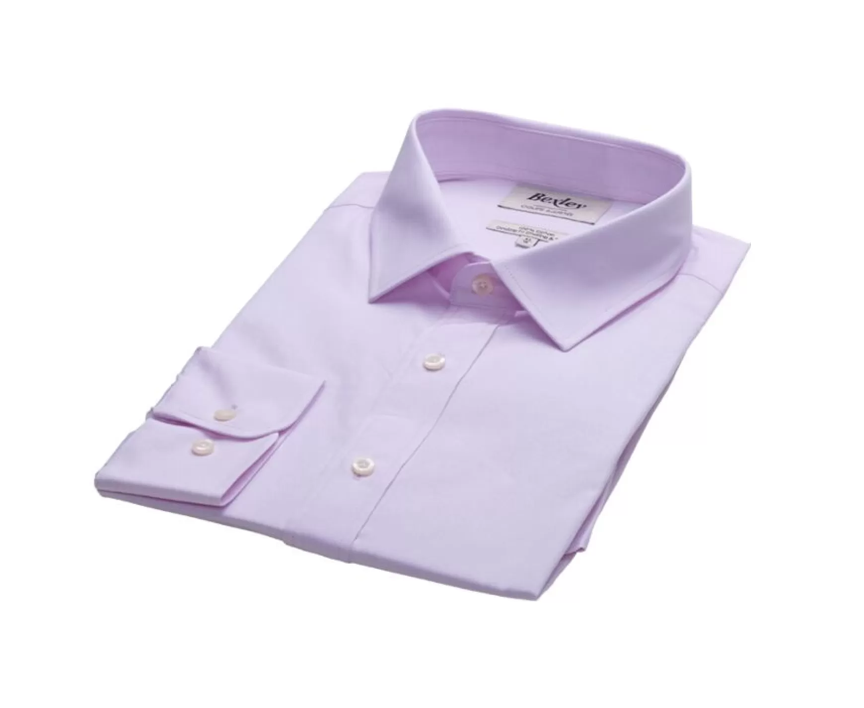 Bexley | Pale Pink Cotton Shirt - Straight Collar Louis Classic Light Pink