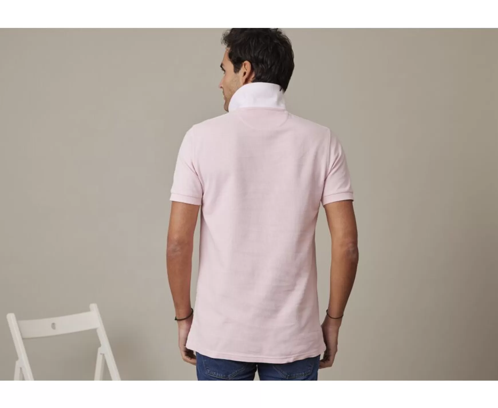 Bexley Adjusted Fit | Pale Pink Men'S Polo Shirt Andy Ii Light Pink