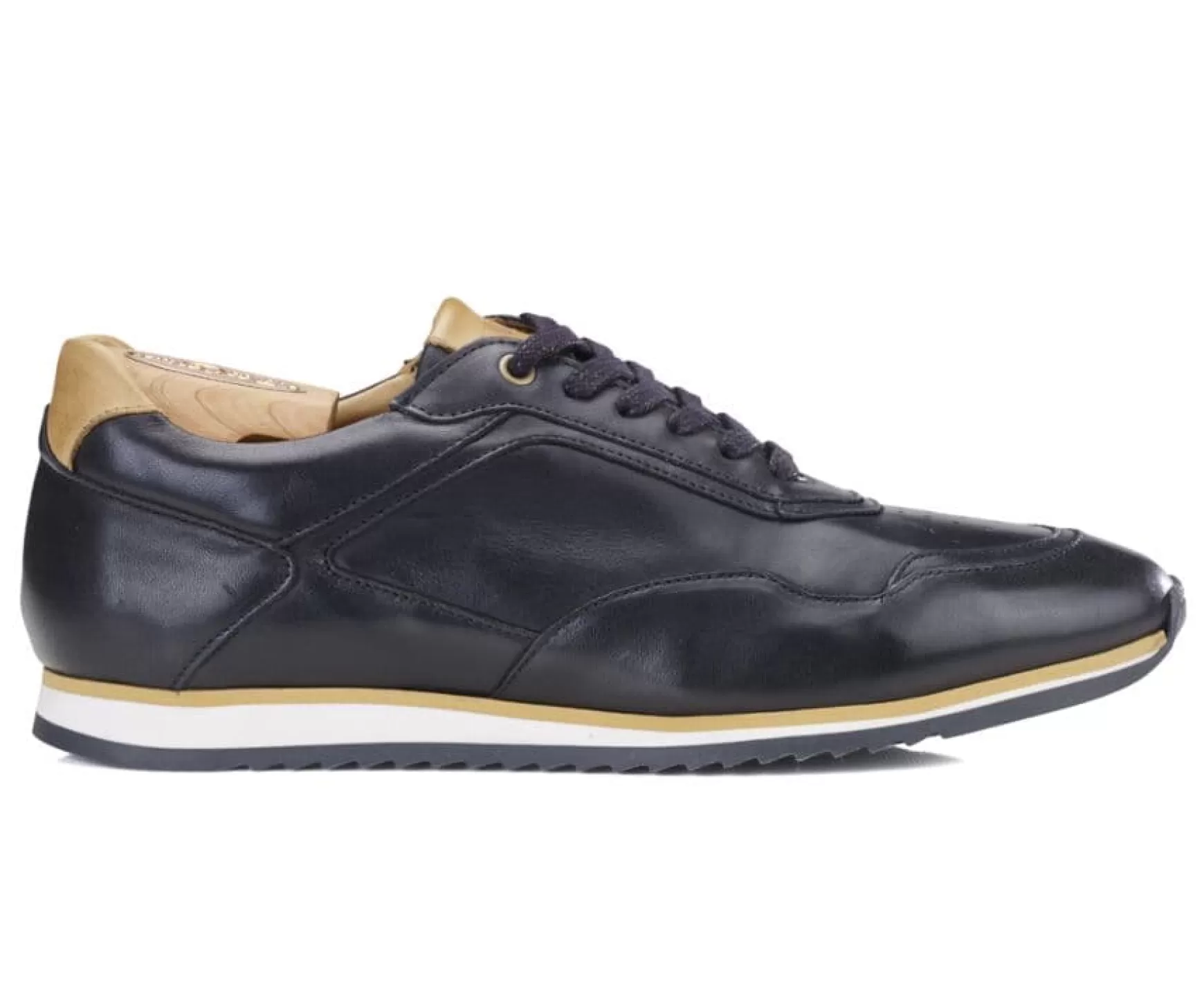 Bexley Trainers & Sneakers | Patina Black Men'S Trainers Waygara Black With Patine