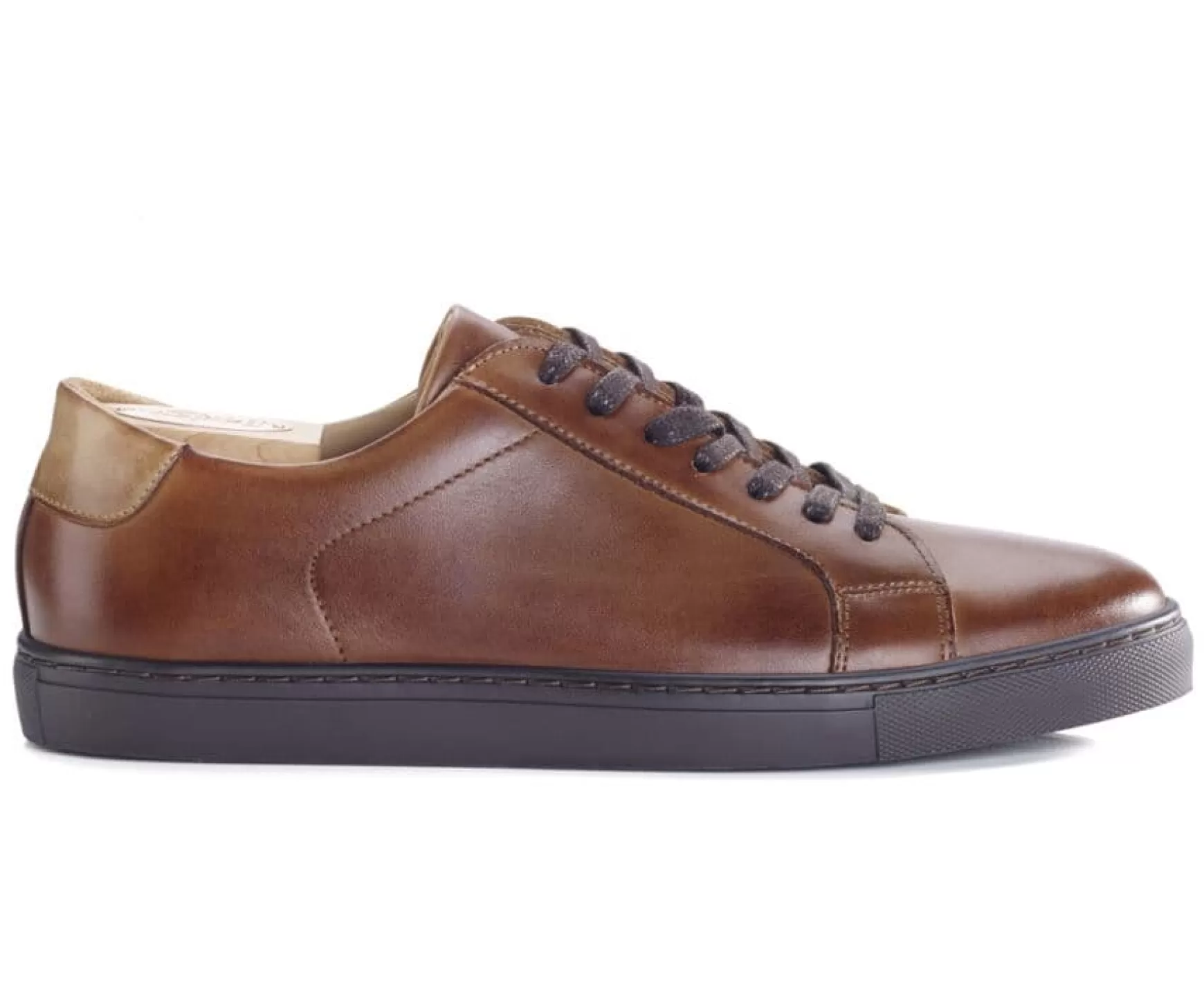 Bexley Trainers & Sneakers | Patina Chestnut Men'S Leather Trainers - Inglewood | Dark Chestnut