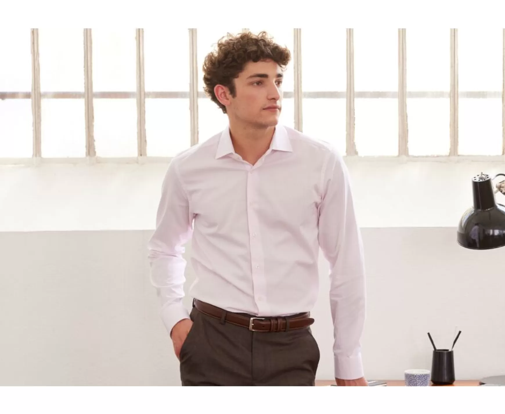 Bexley | Pink Oxford Shirt - Italian Collar Ernesto Light Pink