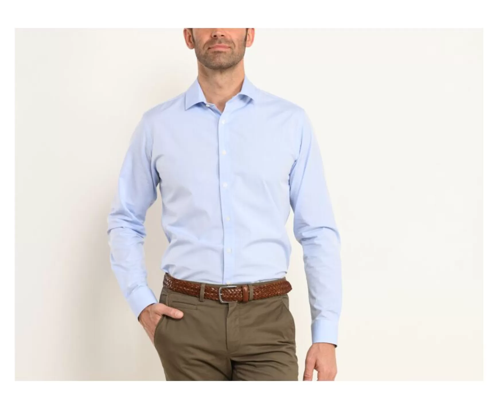 Bexley | Poplin Shirt Louis. Blue Sky