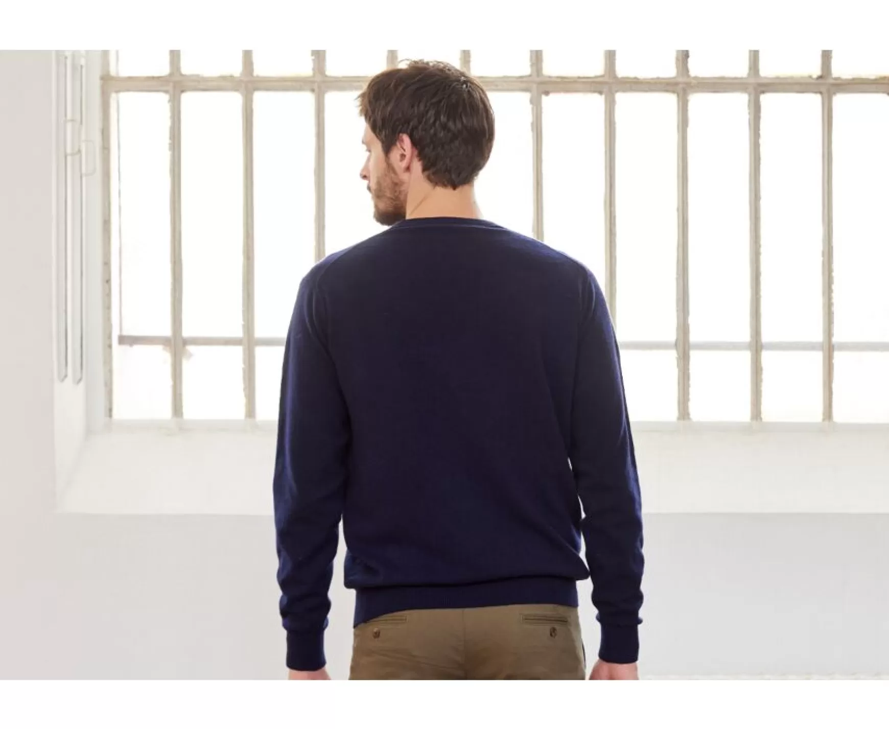 Bexley | Round-Neck Wool Jumper Conan Navy