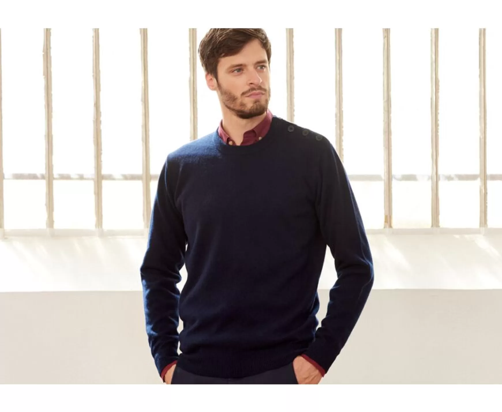 Bexley | Sailor Wool Jumper Konnor Navy Blue