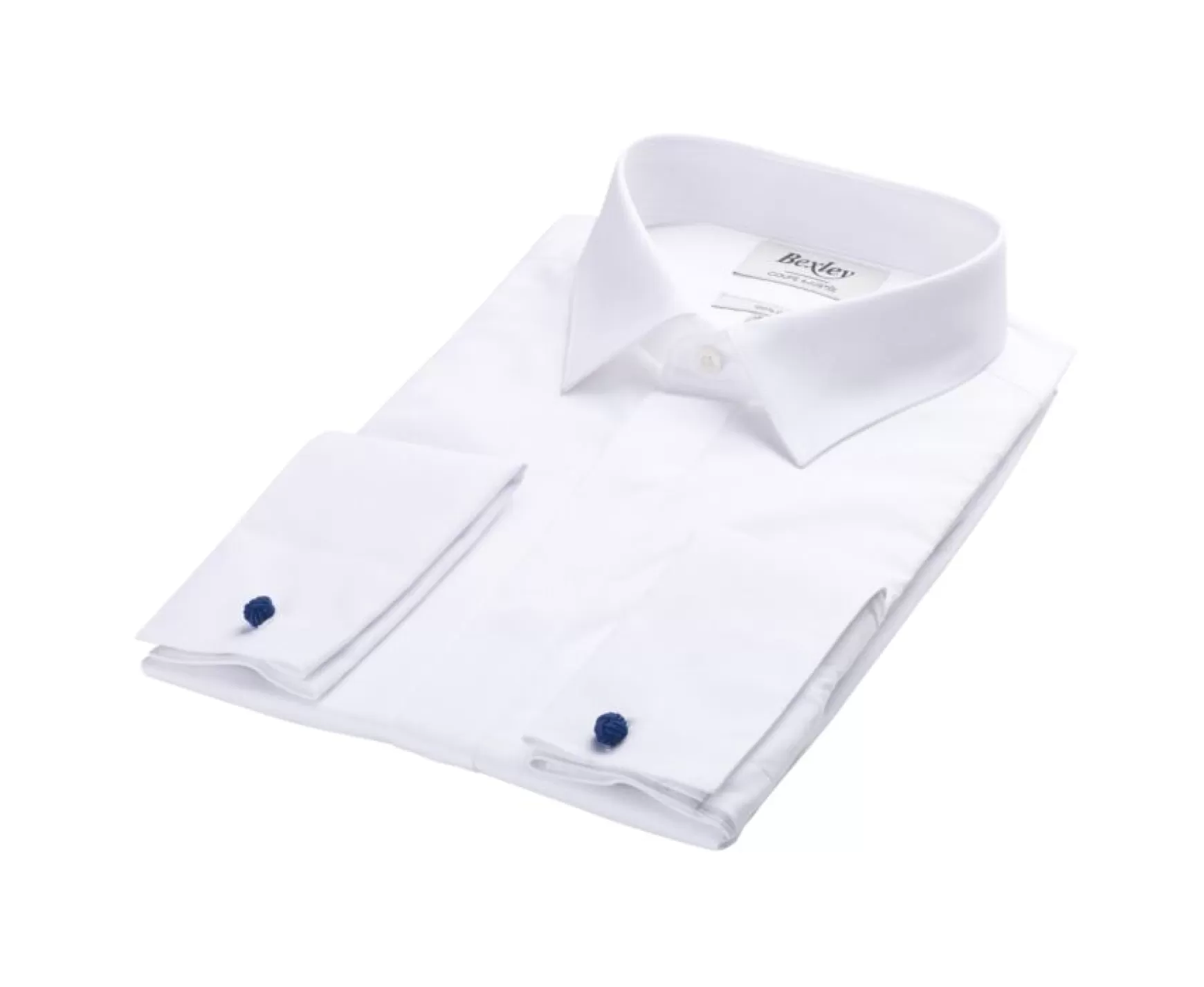 Bexley | Shirt With French Cuffs And Covered Placket - Olivio | White