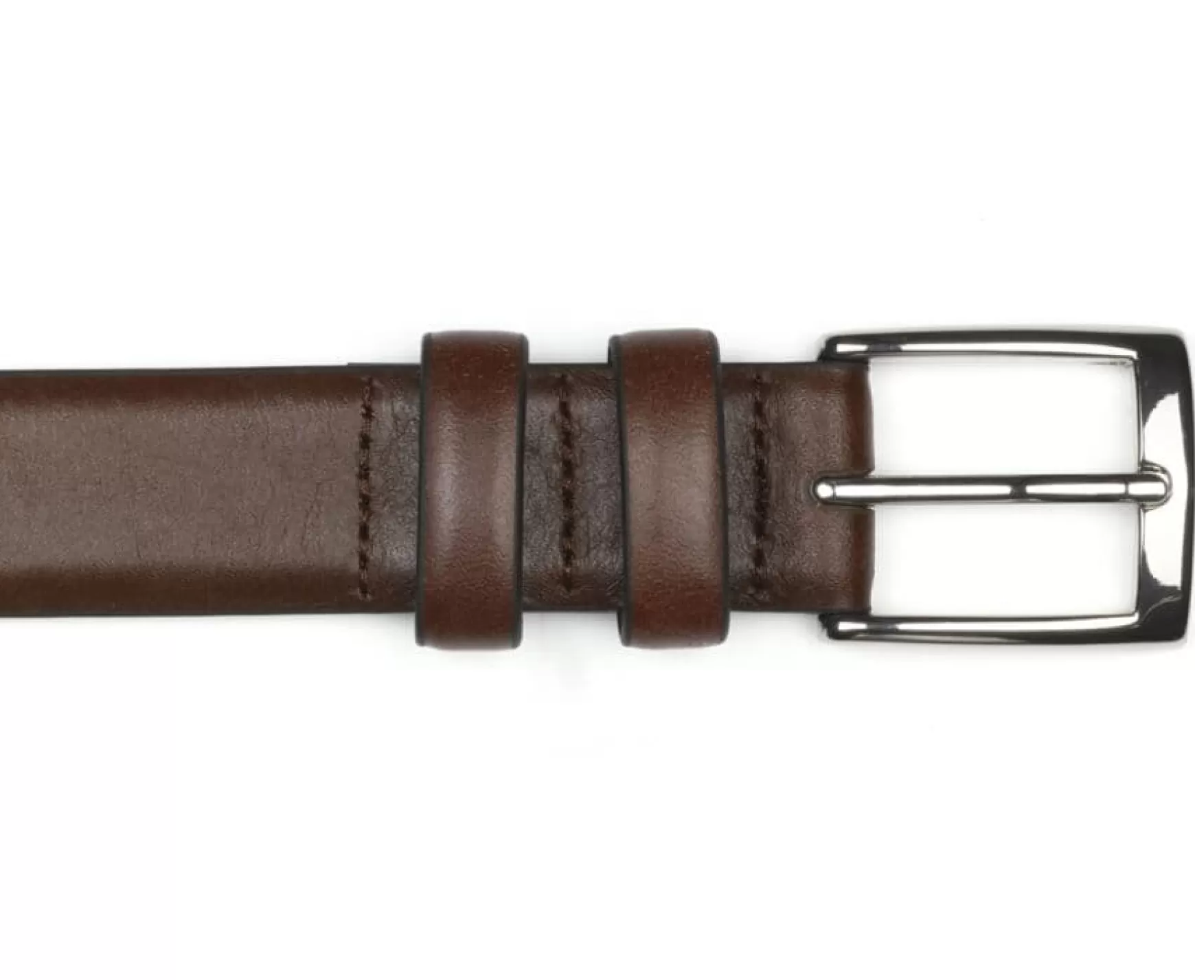 Bexley | Suit Belt For Men Ramsgate Silver Patina Brown