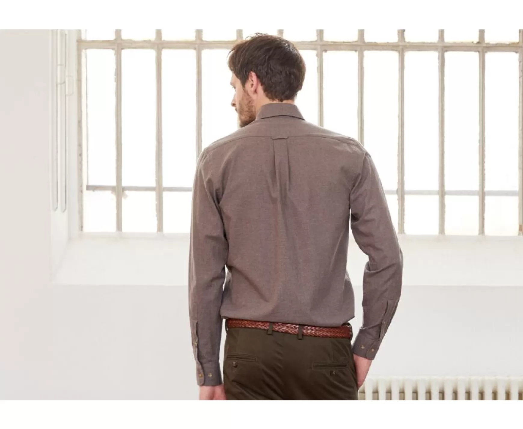 Bexley | Taupe Flannel Shirt - Ander | Light Taupe