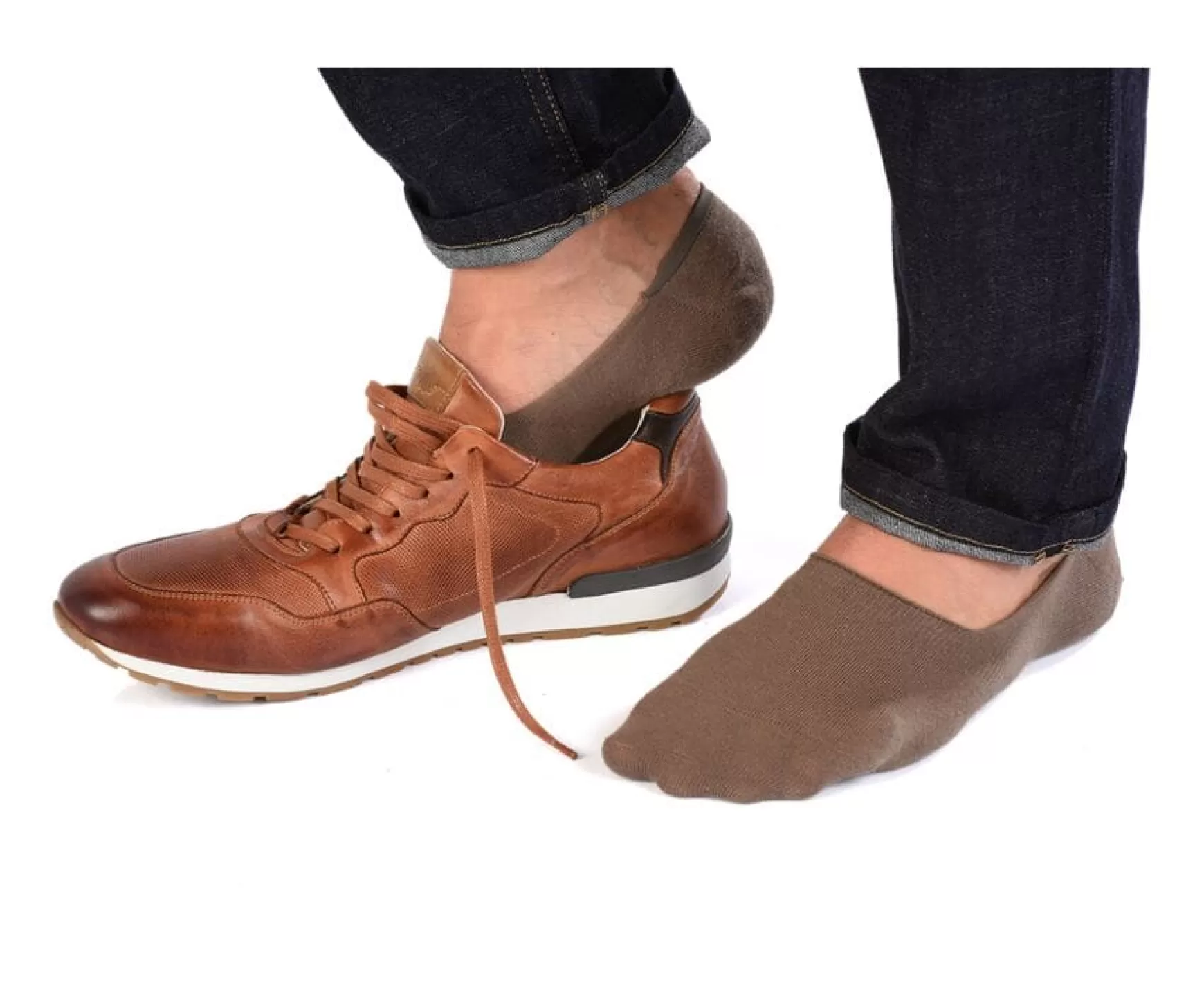 Bexley | Taupe Invisible Socks For Men Light Taupe