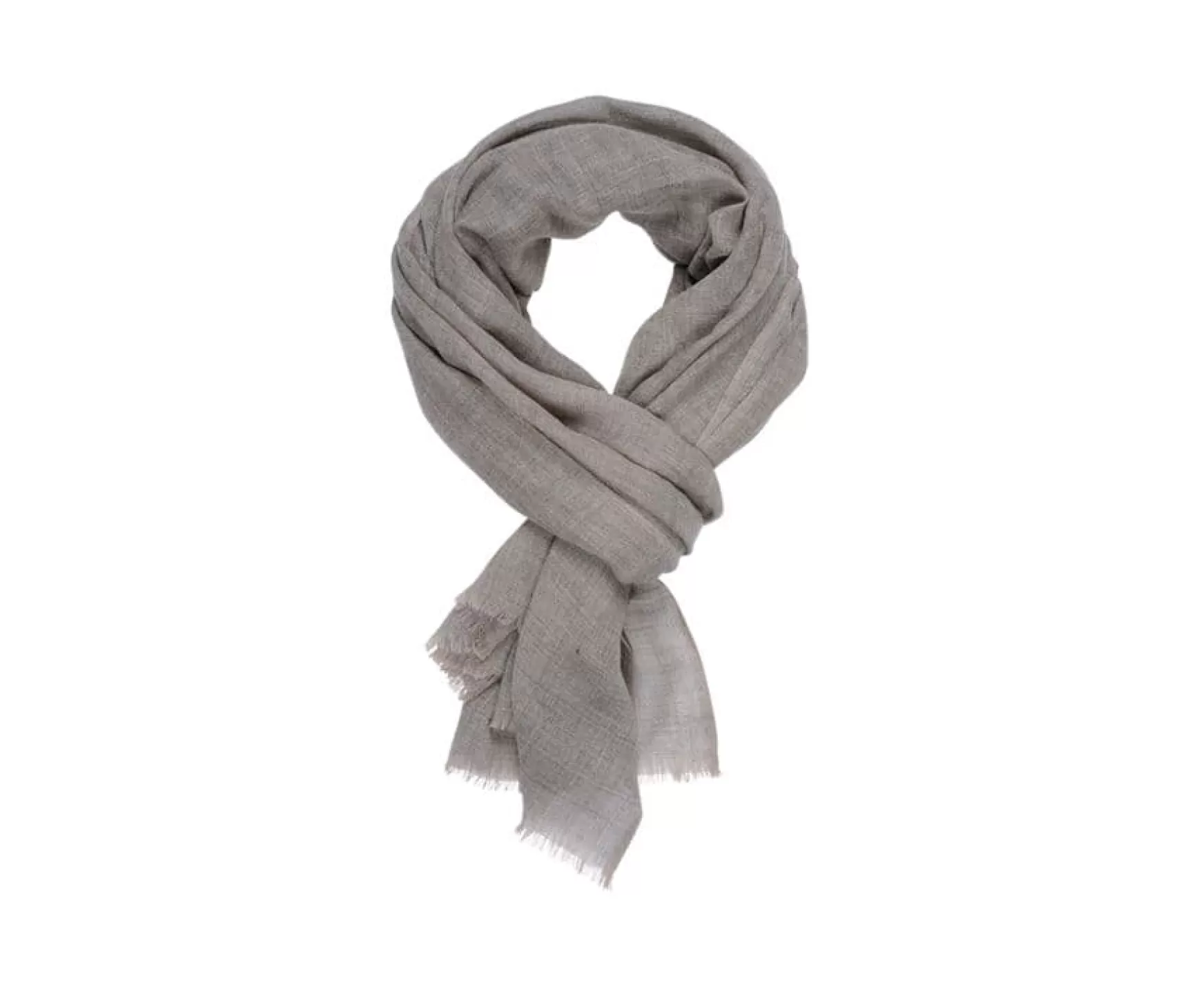 Bexley | Taupe Melange Light Wool And Cashmere Scarf Light Taupe Melange