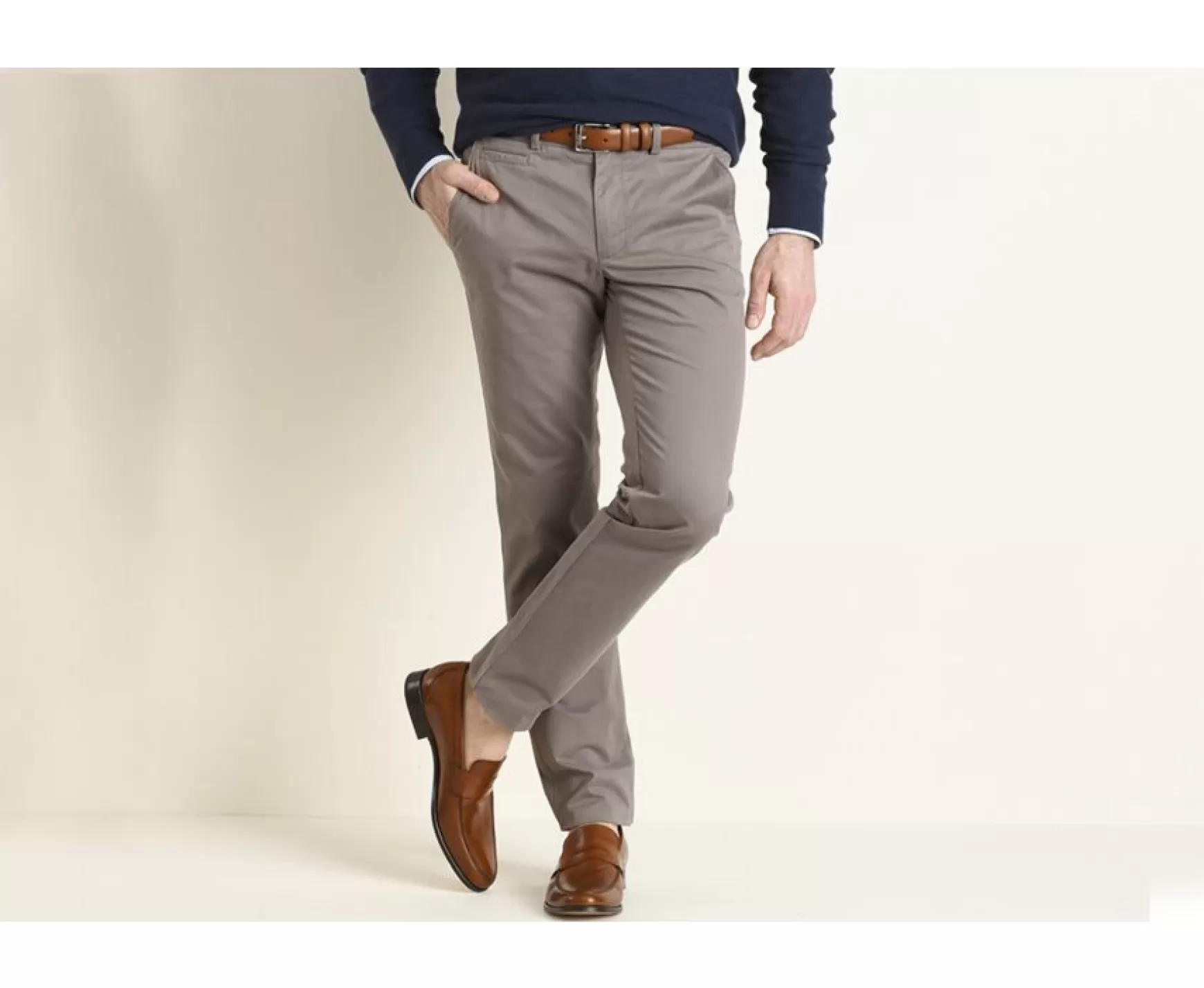 Bexley Adjusted Fit | Taupe Men'S Chinos Kyrk Light Taupe