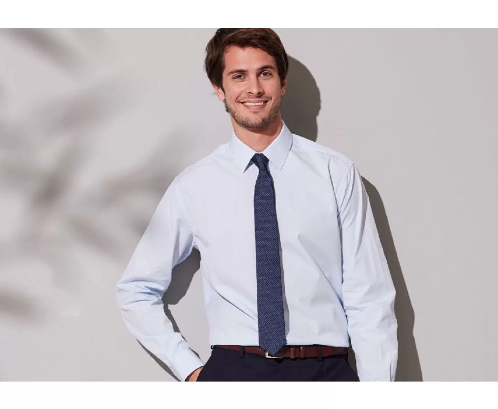 Bexley | Two Ply Cotton Shirt Albert Classic Pale Blue