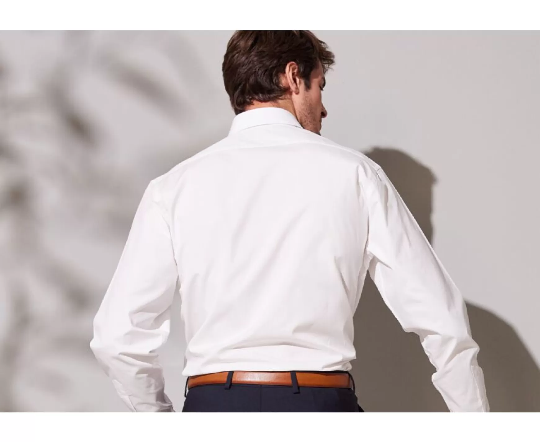 Bexley | Two Ply Cotton Shirt Albert Classic White