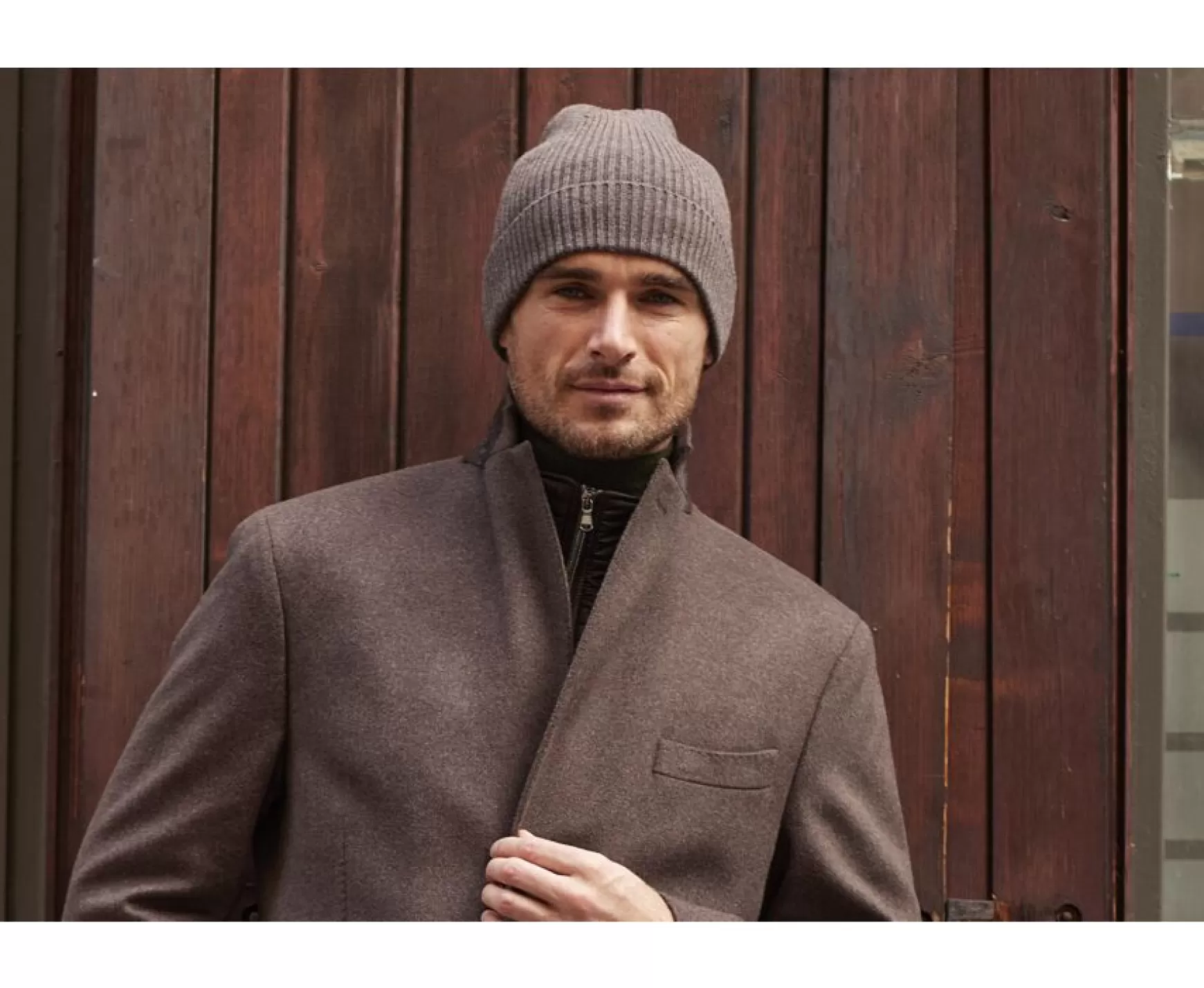 Bexley | Wool Beanie Hat Benneth Chocolate Melange