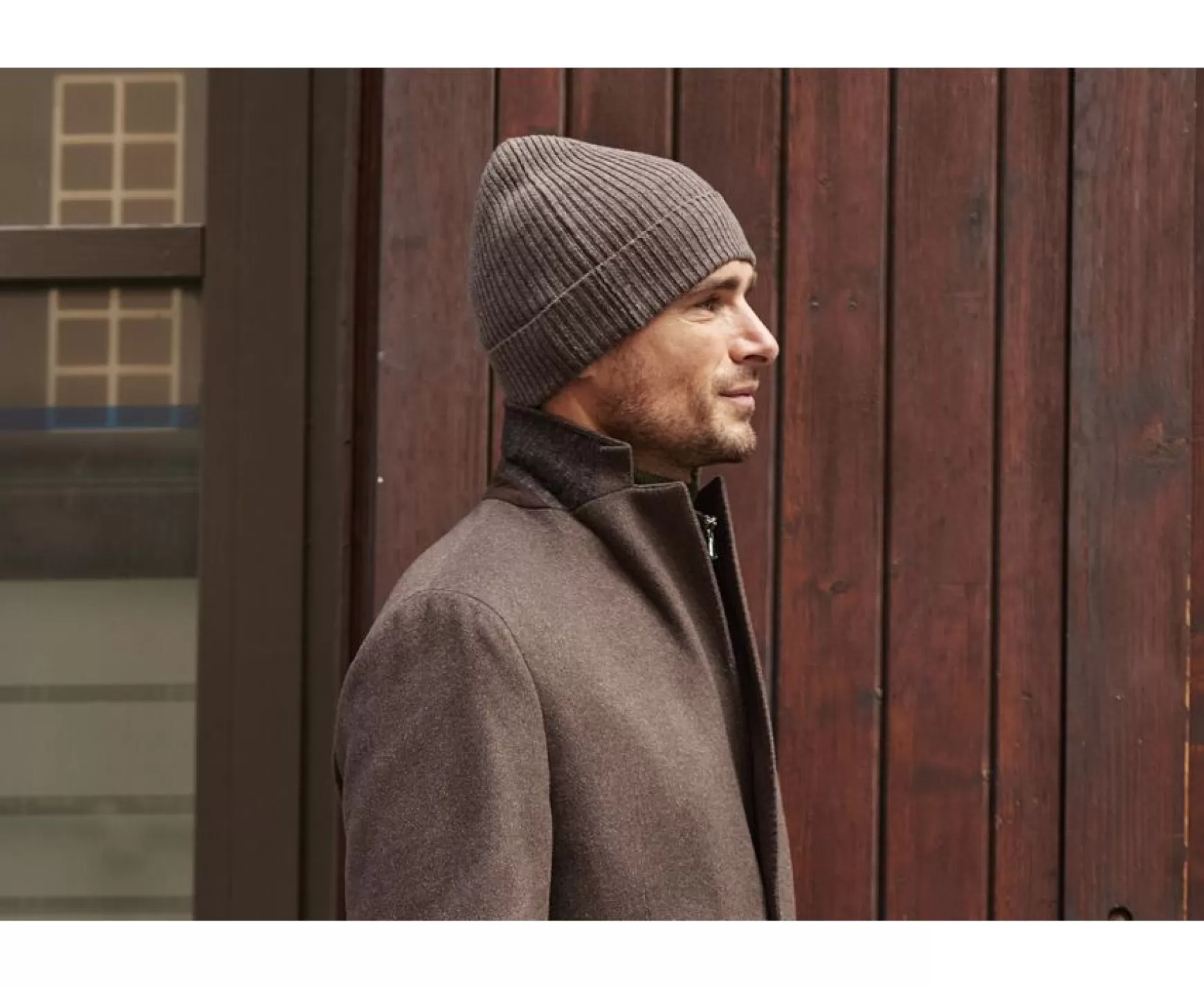 Bexley | Wool Beanie Hat Benneth Chocolate Melange